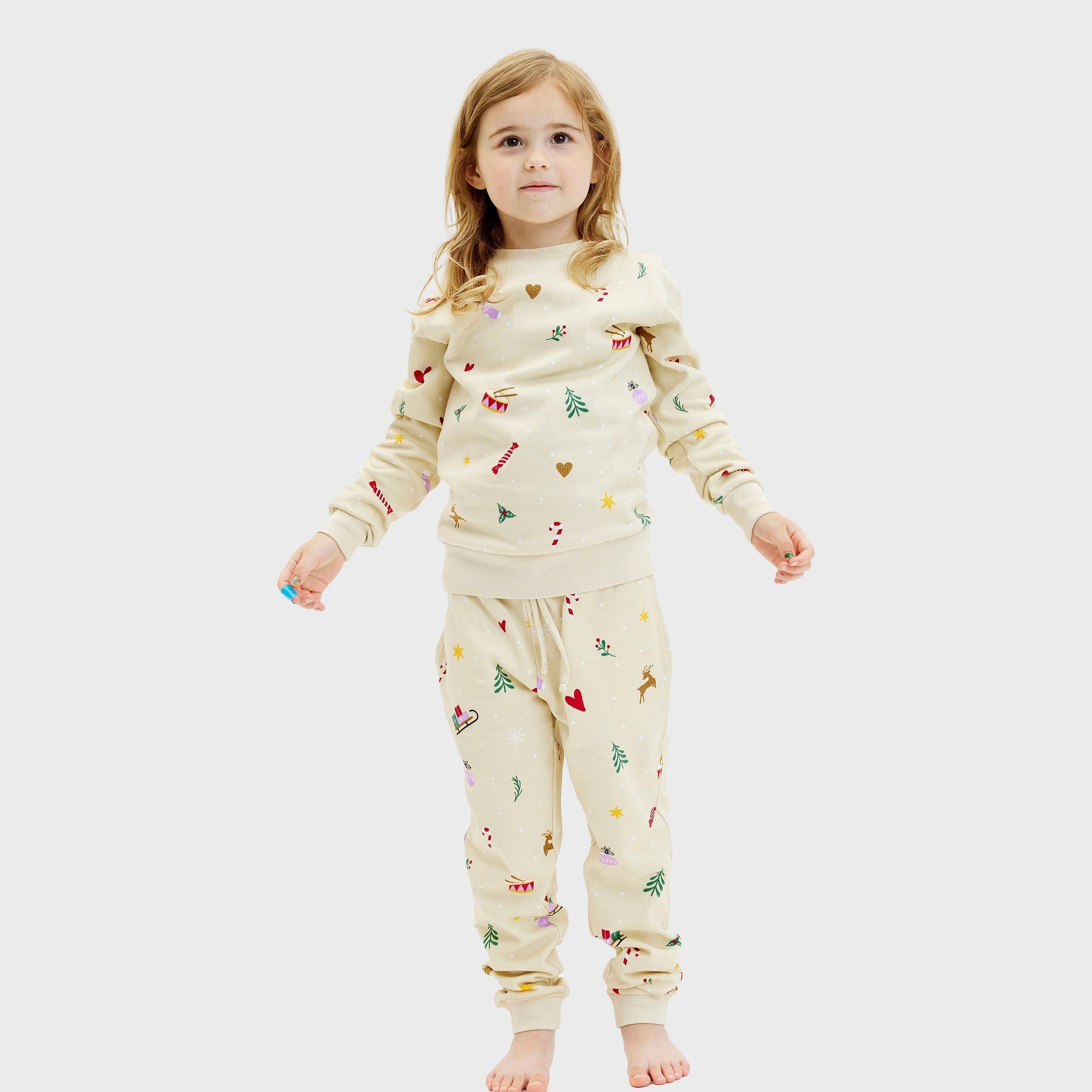Sweatset beige - Kinder.